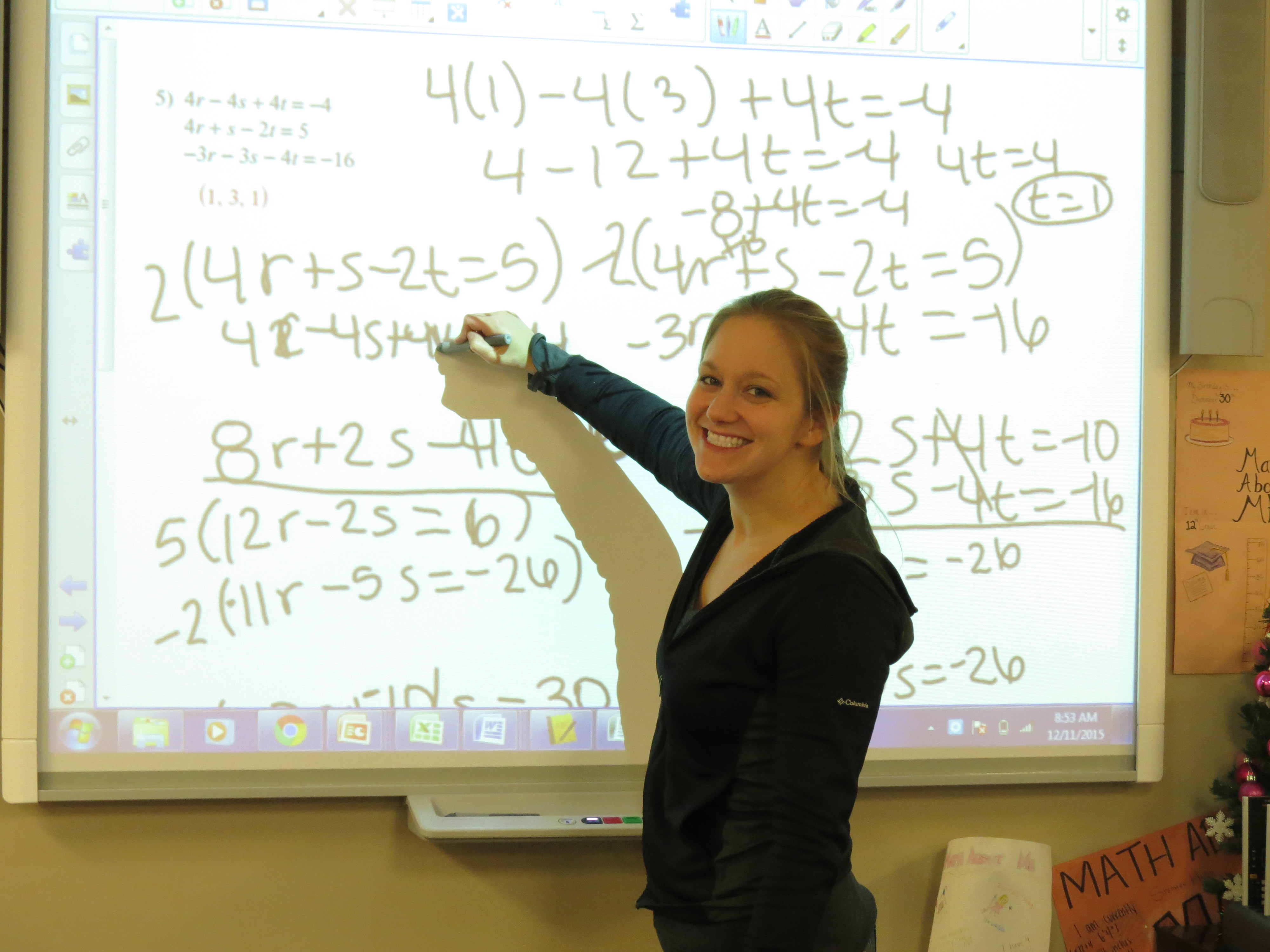 Merritt Academy high school educator teaching her students.